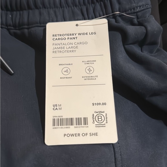 Athleta Retroterry Wide Leg Cargo Pant // Navy - Picture 12 of 14